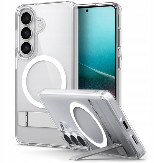 Изображение Spigen Etui Spigen Ultra Hybrid S Mag MagSafe na Samsung Galaxy S26+ - przezroczysto-biae