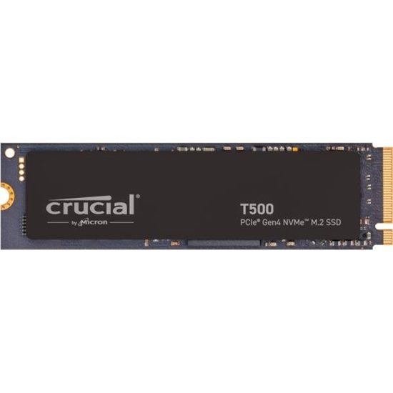 Picture of SSD|CRUCIAL|600xTBW rating|Read speed 7300 MB/s|Write speed 6800 MB/s|NVMe Yes|PCI Express 4.0|M.2|1000 GB|Crucial T500 Gen4 1TB (CT1000T500SSD8)|T500|CT1000T500SSD8