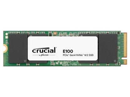 Attēls no SSD|CRUCIAL|E100|480GB|M.2|PCIe Gen4|NVMe|3D NAND|Write speed 2500 MBytes/sec|Read speed 4500 MBytes/sec|CT480E100SSD8