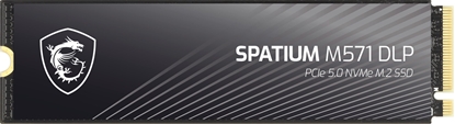 Attēls no SSD|MSI|1400xTBW rating|MTBF 1500000 h|Read speed 14500 MB/s|Write speed 11000 MB/s|NVMe Yes|PCI Express 5.0|M.2|2000 GB|SPATIUM M571 DLP PCIe 5.0 NVMe M.2|S78-440Q1K0-P83