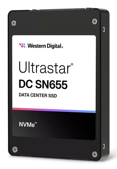 Изображение SSD|WESTERN DIGITAL|SSD series Ultrastar DC SN655|3.84TB|PCIe Gen4|NVMe|NAND flash technology TLC|Write speed 2600 MBytes/sec|Read speed 6800 MBytes/sec|Form Factor U.3|MTBF 25000000 hours|0TS2461