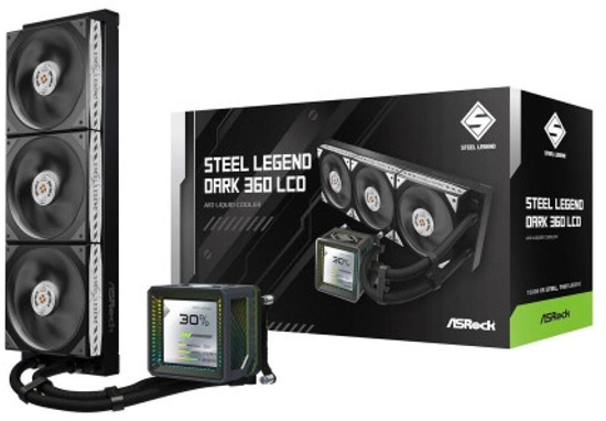 Picture of Chodzenie wodne ASRock Steel Legend Dark 360 LCD