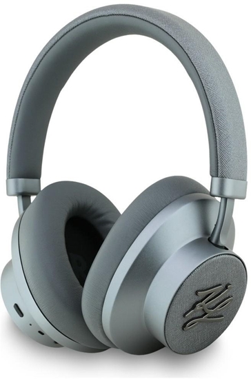 Picture of Suchawki Karl Lagerfeld Suchawki nauszne Karl Lagerfeld Grained Initials Bluetooth ANC szary