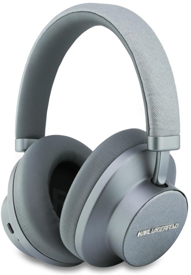 Picture of Suchawki Karl Lagerfeld Suchawki nauszne Karl Lagerfeld Saffiano Elongated Bluetooth ANC szary