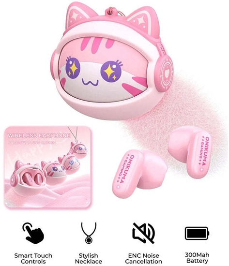 Изображение Suchawki Onikuma Suchawki TWS ONIUKMA TX603 (róowe)