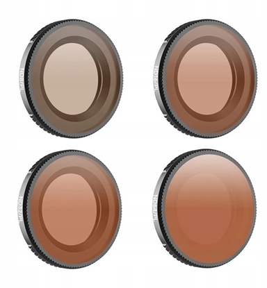 Attēls no SunnyLife Zestaw 4 filtrów Sunnylife ND8/PL + ND16/PL + ND32/PL + ND64/PL do Osmo Nano