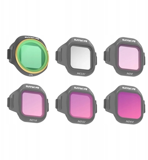 Picture of SunnyLife Zestaw 6 filtrów Sunnylife MCUV + CPL + ND8 + ND16 + ND32 + ND64 do MINI 5 Pro