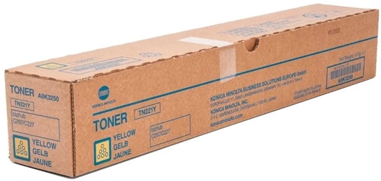 Picture of Toner Konica Minolta TN-221 Yellow Orygina  (A8K3250)