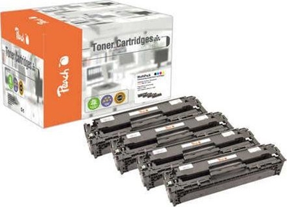 Изображение Peach 111916 tonera kārtridžs 4 pcs Saderība Melns, Tirkīzzils, Fuksīns, Dzeltens