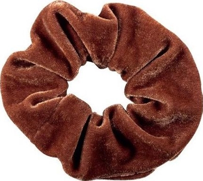 Изображение Top Choice Top Choice Gumka do wosów Velvet jasno brzowa (22777) 1szt.