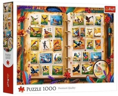 Picture of Trefl Puzzle 1000 Kolekcja znaczków - atlas ptaków TREFL