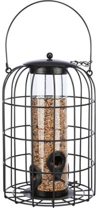 Изображение TRIXIE Food Dispenser, Hanging, Black, Metal, Plastic, 0.95 L, 170 mm, 260 mm