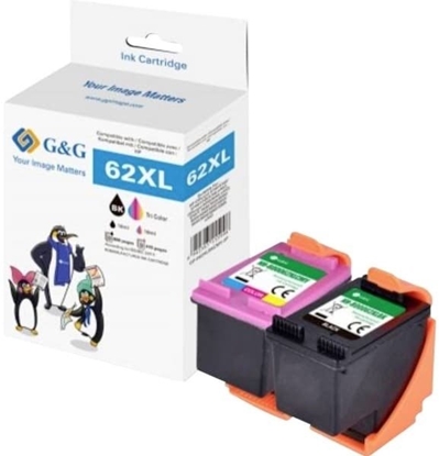 Picture of Tusz G&G XL-Patrone Multipack kompatybilny mit HP 62XL BK + COL