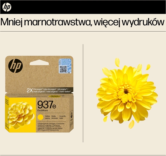 Изображение Tusz HP HP 937E EVOMORE YELLOW