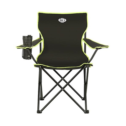 Attēls no Tūristu krēsls NC3044 BLACK-LIME CAMP CHAIR NILS CAMP