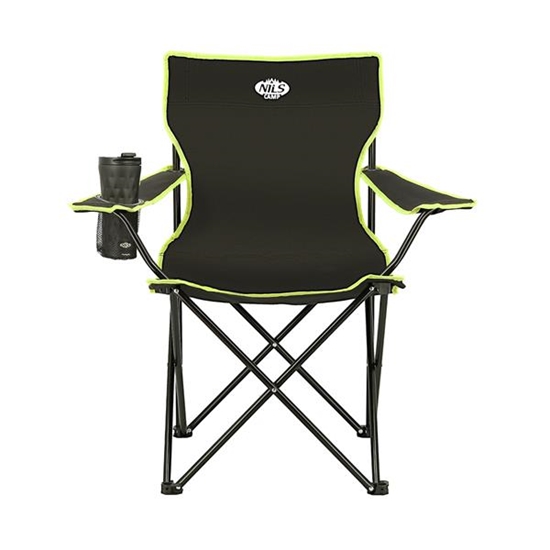 Picture of Tūristu krēsls NC3044 BLACK-LIME CAMP CHAIR NILS CAMP