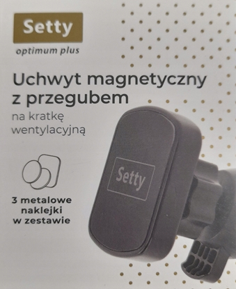 Picture of Uchwyt samochodowy do kratki magnetyczny Setty Optimum PM-100 czarny