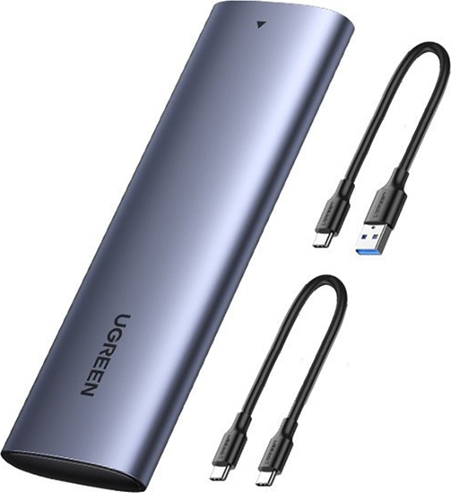 Picture of Ugreen external SSD drive M.2 housing case USB 3.2 Gen 2 (SuperSpeed USB 10 Gbps) + cable USB Type C 0 5m grey(CM400 10902)