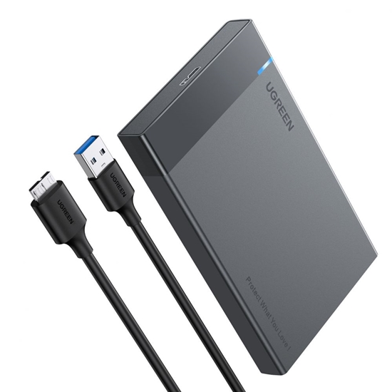 Picture of Ugreen Ugreen bay for HDD SSD disk housing 2.5 '' SATA USB 3.2 Gen 1 (5 Gbps) micro USB SuperSpeed + 0.5 m cable black (US221 30848)