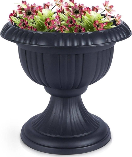 Picture of Vilde Doniczka ogrodowa plastikowa szara kielich 39x36 cm