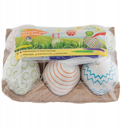 Изображение Wielkanocne jajka do dekorowania 6szt MIX