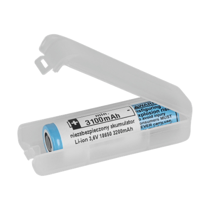 Picture of 18650 litija jona akumulators | 3.7V | 3200 mAh | Max 10A | 11.84Wh | LG | Plastic BOX