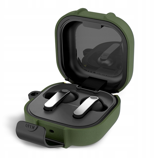 Picture of 4kom.pl TECH-PROTECT SLIM HOOK SAMSUNG GALAXY BUDS 4 / 4 PRO OLIVE GREEN