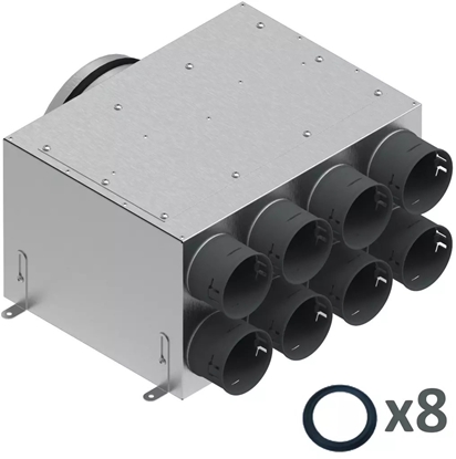 Picture of 8x75/200 skrzynka rozdzielcza dwurzdowa izolowana zestaw