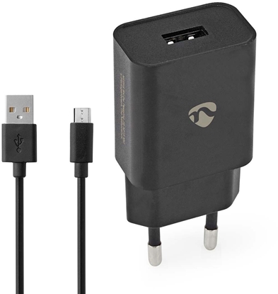 Изображение adowarka Nedis Nedis WCHAM105ABK adowarka do urzdze przenonych Uniwersalne Czarny Prd przemienny Wewntrzna