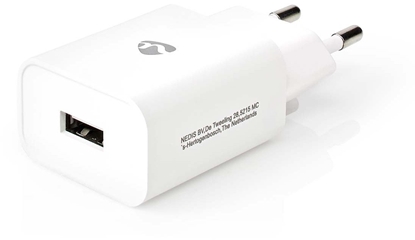 Изображение adowarka Nedis Nedis WCHAU242AWT adowarka do urzdze przenonych Uniwersalne Biay Prd przemienny Wewntrzna