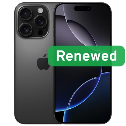 Attēls no Apple Renewed Grade C | Apple iPhone 16 Pro | Black | 6.3 " | Super Retina XDR OLED | 128 GB | 5G | iOS