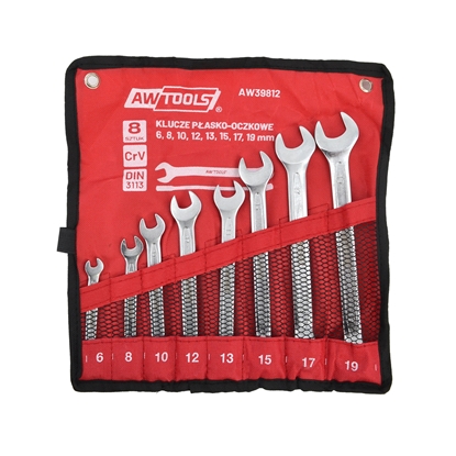 Attēls no AWTools AW KLUCZ PASKO-OCZKOWY KPL. 8szt./6mm-19mm