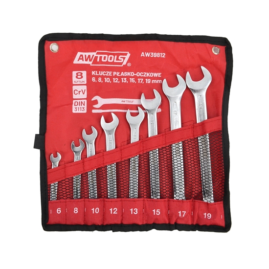 Picture of AWTools AW KLUCZ PASKO-OCZKOWY KPL. 8szt./6mm-19mm