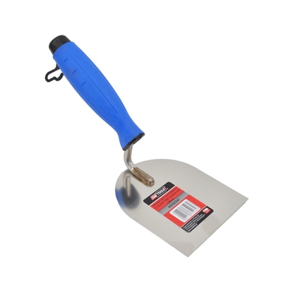 Изображение AWTools Kielnia sztukatorska nierdzewna opatkowa 100mm uchwyt gumowy AW30247