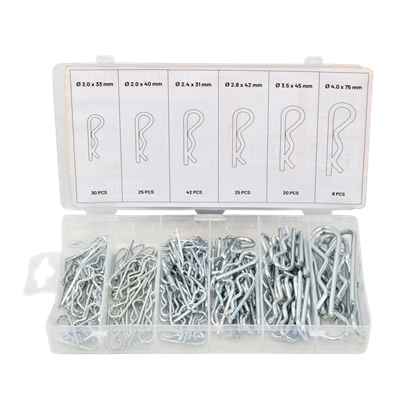 Attēls no AWTools Zawleczki sprynowe 150szt. MIX