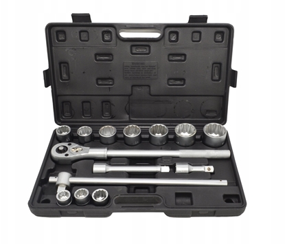 Изображение AWTOOLS ZESTAW KLUCZY NASADOWYCH 12KTNYCH 14 ELEMENTÓW 3/4"