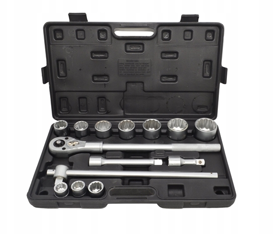 Изображение AWTOOLS ZESTAW KLUCZY NASADOWYCH 12KTNYCH 14 ELEMENTÓW 3/4"