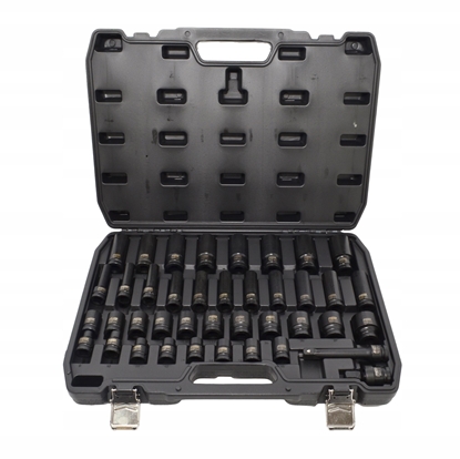 Изображение AWTOOLS ZESTAW NASADEK UDAROWYCH 1/2" 40cz. KRÓTKIE I DUGIE BLACK LINE