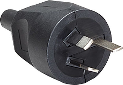 Picture of Bachmann earthing contact plug, Australia 10A/250V, black