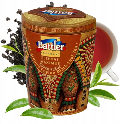 Picture of Basilur Czarna Ceylon arbata Battler Elephas Maximus Super Pekoe BT-GL-8925, 100 g