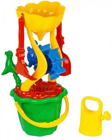 Picture of Bczek Zestaw do piasku wiaderko akcesoria 7 elementów