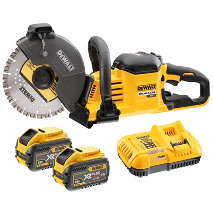 Изображение Betona griezējs DeWalt DCS691X2-QW; 54 V; 2x9,0 Ah akum.