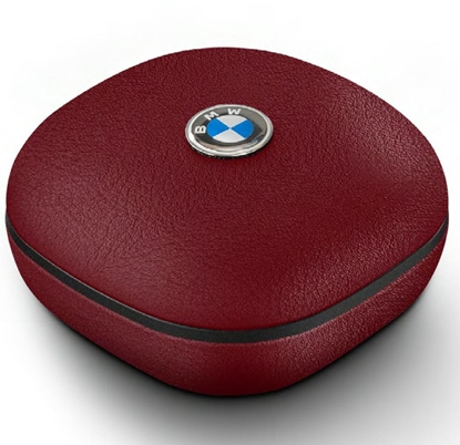 Picture of Bezprzewodowe suchawki dokanaowe Bluetooth TWS BMW Leather Metal Logo ENC czerwony