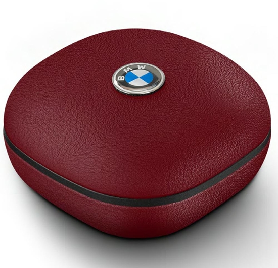 Picture of Bezprzewodowe suchawki dokanaowe Bluetooth TWS BMW Leather Metal Logo ENC czerwony