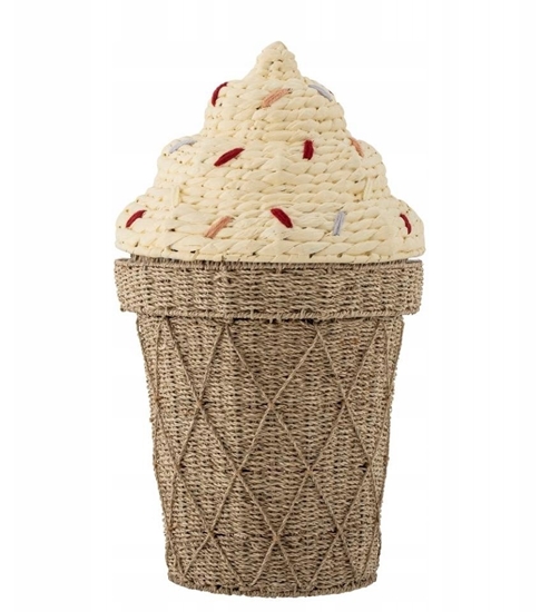 Picture of Bloomingville Cillie Kosz z pokryw Naturalny Lilia wodna