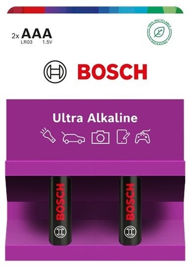 Picture of Bosch Baterie AAA 1.5V 2 szt Ultra Alkaline LR03