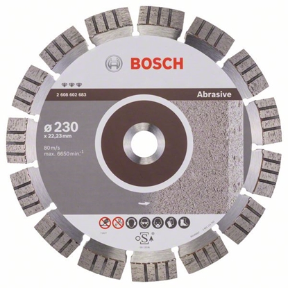 Picture of Bosch Diamentowa tarcza tnca BEST FOR ABRASIVE 230x22,23mm 2608602683