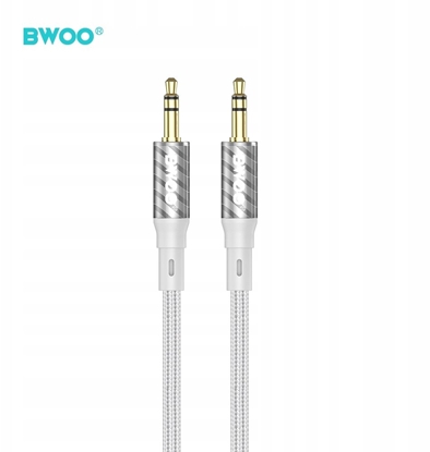 Picture of BWOO AUX075 kabel AUX jack 3.5mm - jack 3.5mm audio szary