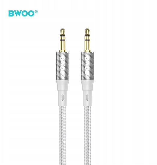Picture of BWOO AUX075 kabel AUX jack 3.5mm - jack 3.5mm audio szary