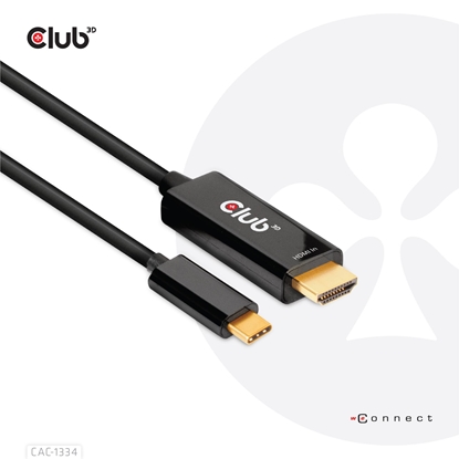 Attēls no CABLE HDMI TO USB-C 1.8M/M/M CAC-1334 CLUB3D